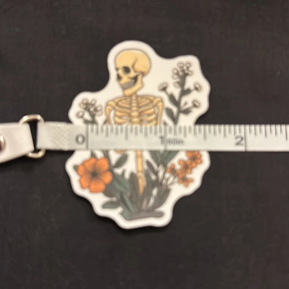 Floral skull stickers/decals.